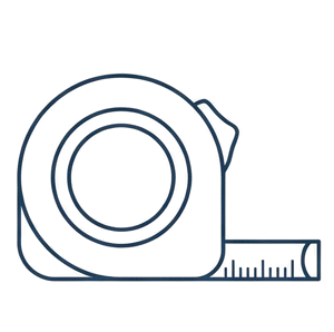 Measuring tape icon