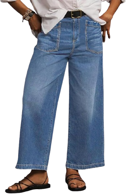 High Waisted Wide Leg Jeans Plus Size Jeans for Women by Earl Jean